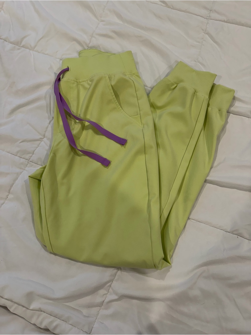 Figs Sea Mist High Waisted Zamora Joggers